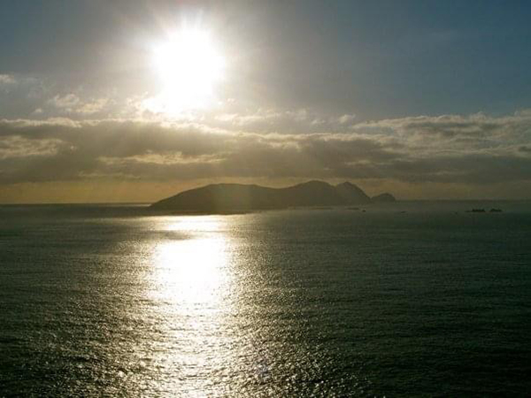 This is a photo of Blasket Island called the Sleeping Giant or 'The Dead Man', Dingle Peninsula, Co. Kerry, Ireland.